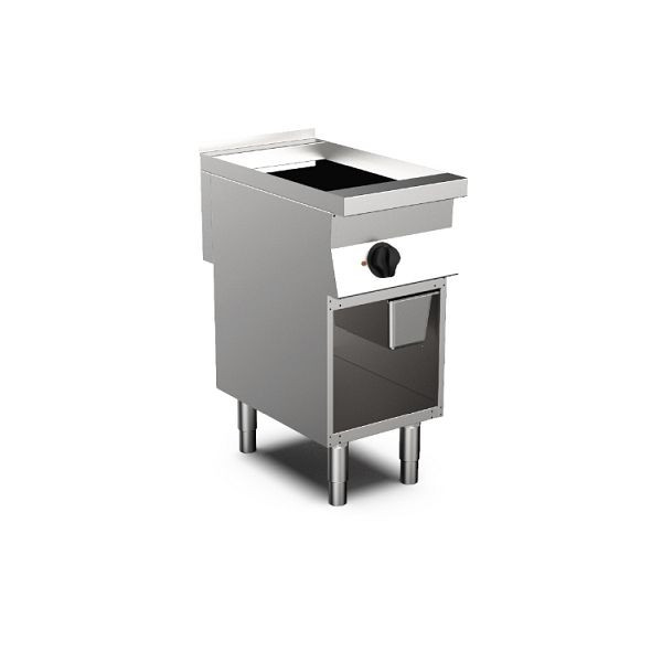 Mareno MO-700 Elektrische Grillplatte 40cm, glatte verchromte Backfläche, 170.438