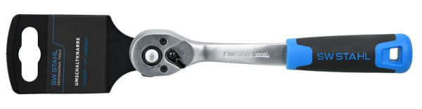SW-Stahl Umschaltknarre, 3/8", gebogen, SB-Verpackung, 05898SB