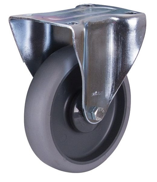 VARIOfit Bockrolle thermoplastisch, 125 x 30 mm, grau, mit thermoplastischer Bandage, bpg-125.050