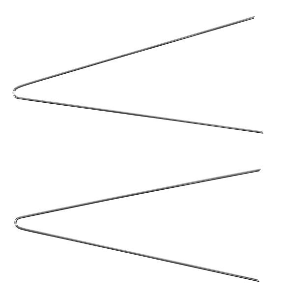 KS Tools Mercedes Zündschloss Demontage-Nadel-Werkzeug Durchmesser 1, 25 mm, 2-teilig, 500.1383