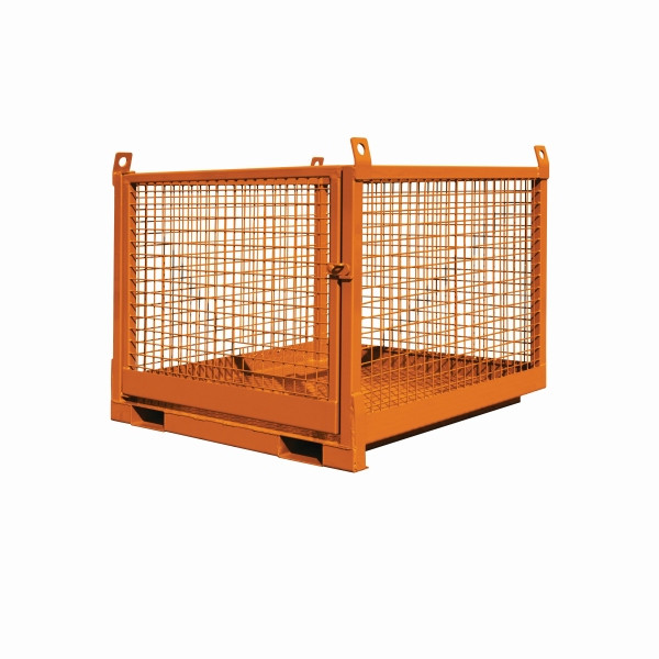 Eichinger Industrie Ladebox für Stapler und Kran, LxBxH 1280x1260x1100 mm, 1500 kg, reinorange, 10580100000000