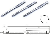 BAER HSSG Handgewindebohrer 3-teilig Satz TR 10 x 1,5, 230301002