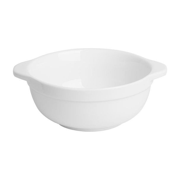 Olympia Whiteware Schüsseln mit Ohren 640ml (4 Stück), HP854