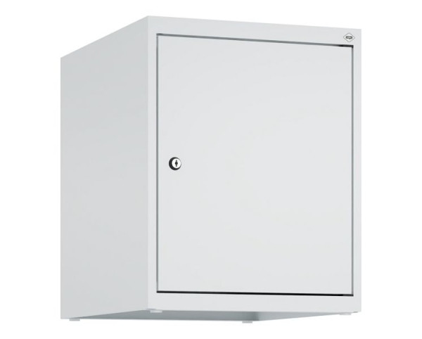 C+P Schrankaufsatz Classic PLUS, Aufsatzschrank, 7035/7035, Zylinderschloss, 500x400x500mm, 1 Abteil, 080090-12 S10024