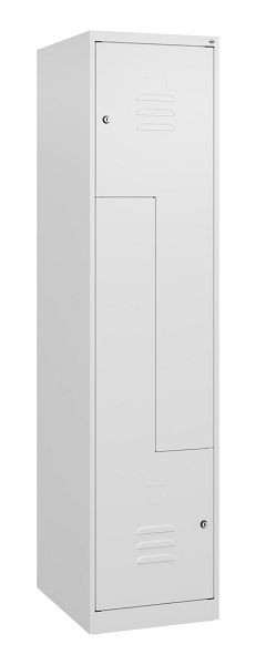 C+P Z-Spind Classic PLUS, 2 Abteile, 1700x400x500mm, 9016/9016, Zylinderschlösser, 0800037-122 S10018