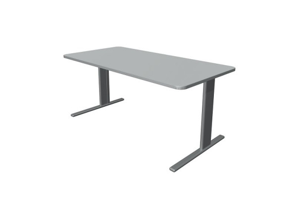 Kerkmann Schreibtisch Unic B 1600 x T 800 x H 750 mm, lichtgrau, 11333611