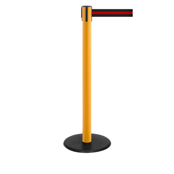 Stein HGS Personenleitsystem -P-Line Famous-, gelb, schwarz/rot/schwarz waagerecht (gestreift), mit Sicherheitsverschluss (selbstlösend), Gurtlänge: 2,3 m, 12801-0603