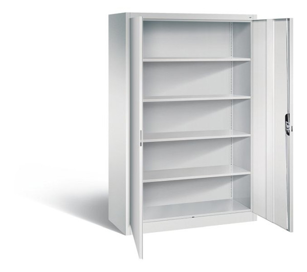 C+P Büroschrank Acurado, H1950xB1200xT500mm, Farbe: Lichtgrau, Muldengriff, 5 OH, 9480-000 S10565