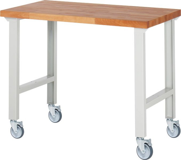 RAU Fahrbare Werkbank 7000-1, 1250x700x1000mm, 4 Lenkrollen, 05-7000-1-127B4S4.12
