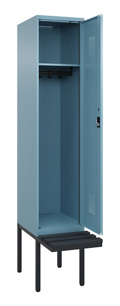 C+P Spind Evolo PLUS, 1 Abteile, 2120x400x815mm, 0010/0010, Haken 4, Zylinderschloss, Material Sitzfläche Kunststoff, 0490407-12 S10102