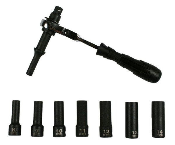 Busching Kraftschrauber-Set "VibroShock", Kraftschraubereinsätze von 8 bis 14 mm, 100693