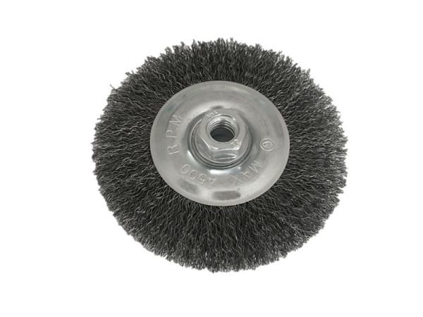 SW-Stahl Scheibenbürste, dünn gewellt, ø 125 mm, M14, 63352SB