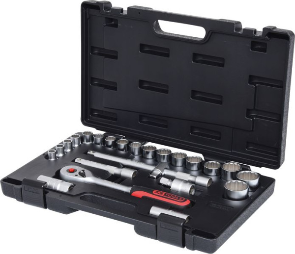 KS Tools 1/2" Steckschlüssel-Satz, 24-teilig 12-kant, 911.1595