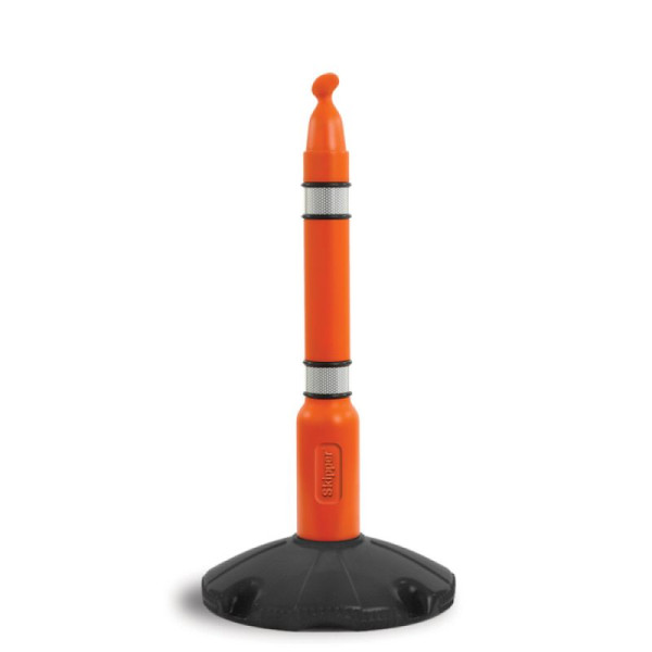 Stein HGS Absperrpfosten -Skipper- aus Kunststoff, orange/schwarz, Höhe 1000 mm, 16374