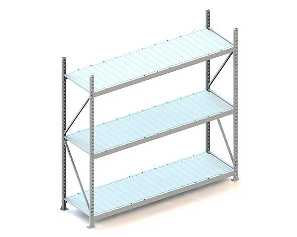 Meta MINI-RACK GR 2200x2200x650 mm, verzinkt, mit Stahlpaneele, Bodenanzahl: 3, 20051248