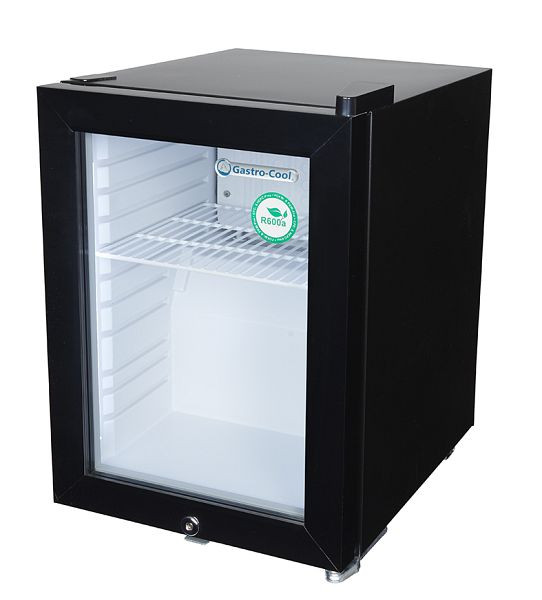 Gastro-Cool Thekenkühlschrank - mini - für POS Werbung - schwarz/weiß - GCKW25, 247201