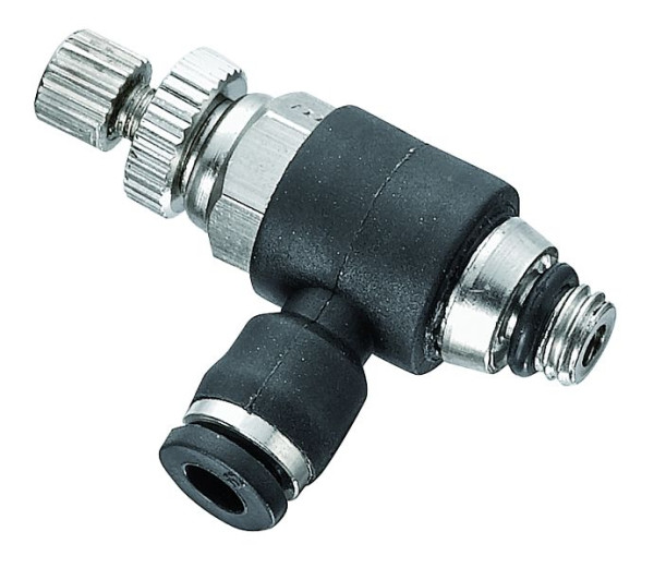 Prevost Micro Richtungsdurchflussregler mit metrischem Außengewinde für 2 Durchflussrichtungen -RCM BG, M5, für Schlauch mit Außen-Ø=3 mm, RCM BG03M5