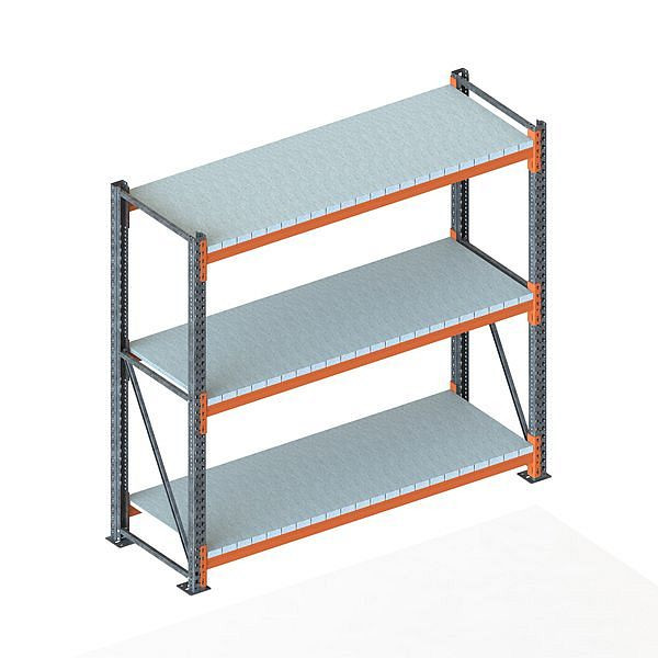 Meta Großfachregal GR 2200x2225x800 mm, verzinkt/RAL 2001, 200188557