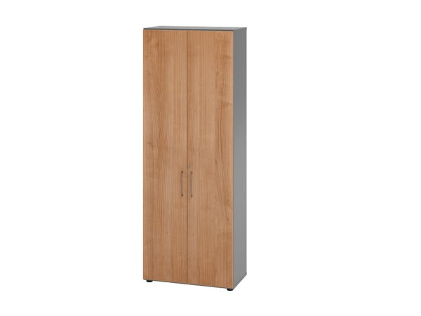 Hammerbacher Kombischrank 6OH 968T6 Graphit/Nussbaum, 80 x 42 x 215,4 cm, V968T6/G/N/BS