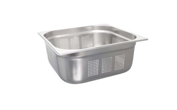 Schneider GN-Behälter Edelstahl, gelochte Ausführung, GN2/3- 354x325x150 mm, 11,5L, 530312