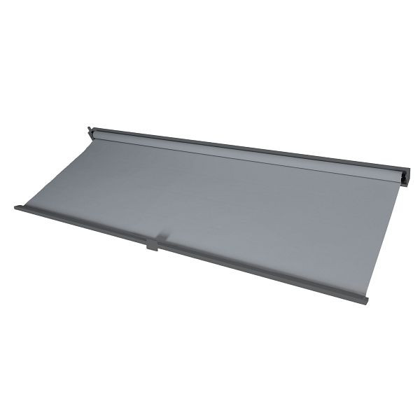 Mendler Seitenwand für Pergola HWC-L41, Pavillon Rollo Ersatzseitenwand, Stoff/Textil 3x3,7m, anthrazit, 98789