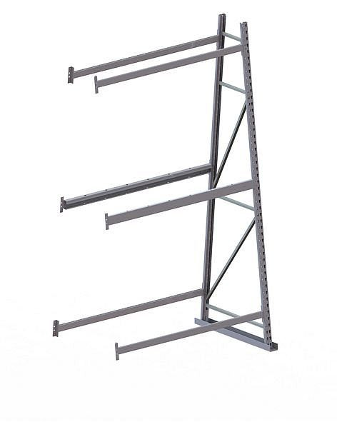 Meta MINI-RACK Profillagerregal AR DS 2500/1400/800 mm, RAL7035, 20076689
