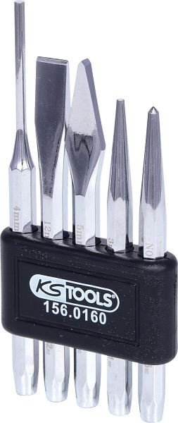 KS Tools Durchtreiber-, Meißel- und Körner-Satz, 5-teilig, 156.0160
