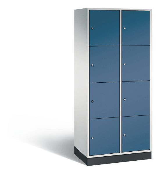 C+P XL-Schließfachschrank Intro, 8 Fächer, H1950B820T490 mm, Grau/Fernblau, 8470-202 S10121