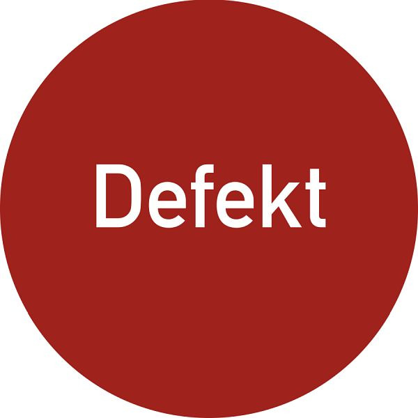 Moedel Defekt, Folie, wiederablösbar, Ø 35 mm, VE: 500 Stück/Rolle, 99775