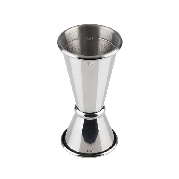 APS Barmaß, Ø 4,5 cm, Höhe: 9 cm, Edelstahl, Volumen: 20 / 40 ml, mit Füllstrich 10 ml / 30 ml, 93351