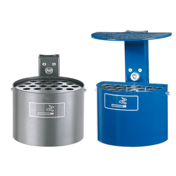 Stein HGS Zigarettenascher -State Olympia-, abnehmbar, mit Dach /rund/4 Liter, RAL 7016 anthrazitgrau, 10328-15