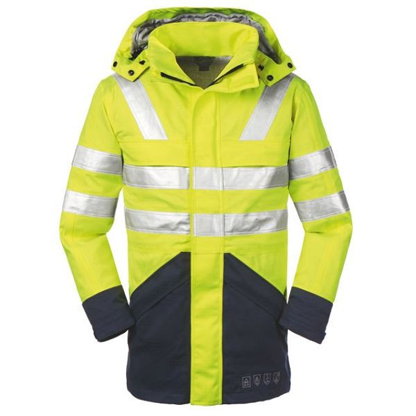 4PROTECT Multinorm-Warnschutz-Jacke EDMONTON, Größe: S, Farbe: leuchtgelb/navy, 3510-S