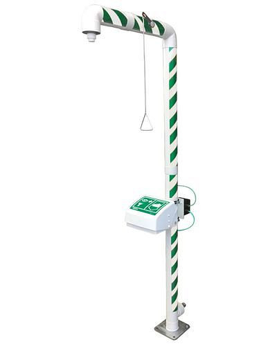 DENIOS Körper-Notdusche mit Augendusche MB 250/50, frostsicher bis -30°C, DVGW, 266126