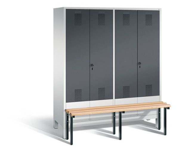 C+P Spind Evolo, 4 Abteile, H1850xB1590xT815 mm, Grau, 48032-42 S10003
