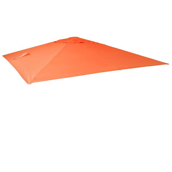Mendler Ersatz-Bezug für Luxus-Ampelschirm HWC-A96, Sonnenschirmbezug, 3,5x3,5m (Ø4,95m) Polyester 4kg, terracotta, 76816