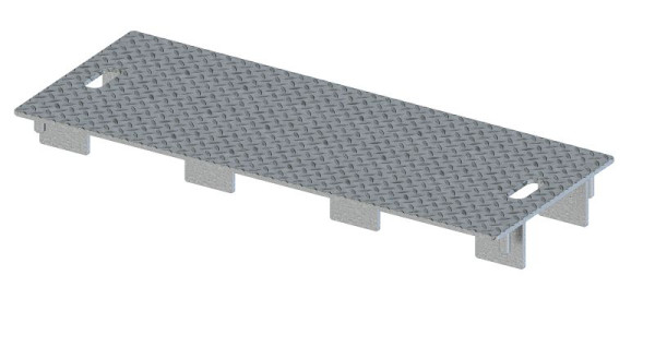 Schake Verlängerungselement für Schlauch- und Kabelbrücke1000 x 400 x 100mm, verzinkt, 33931-12