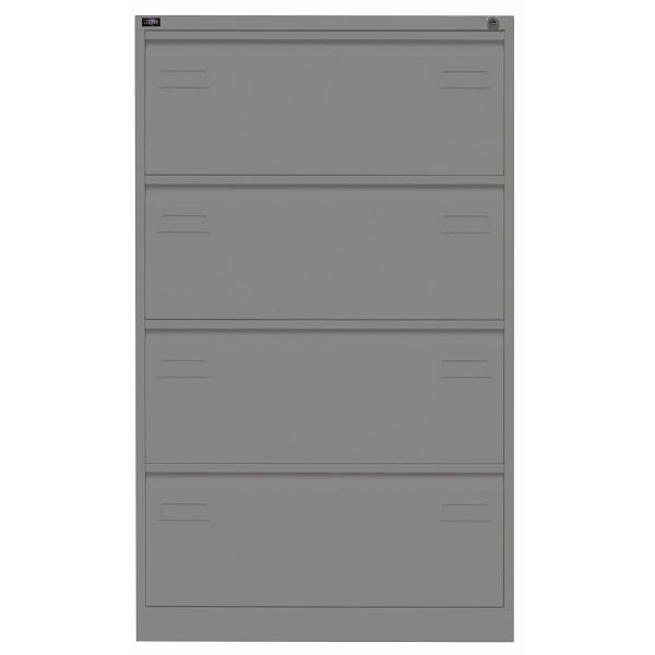 Bisley LIGHT Hängeregistraturschrank LIGHT, doppelbahnig, 4 HR-Schubladen, 649 slate, CDF4649