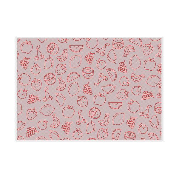 Showdown Displays Tischsets Abstrakte Früchte Rot, 450 x 1,5 x 320 mm, PLM6GI48