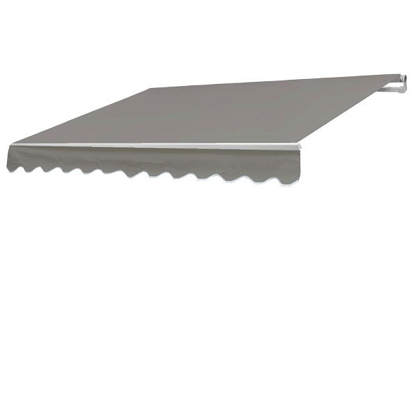Mendler Ersatz-Bezug für Markise T791, Gelenkarmmarkise Ersatzbezug Sonnenschutz, 4,5x3m, Polyester grau-braun, 77450