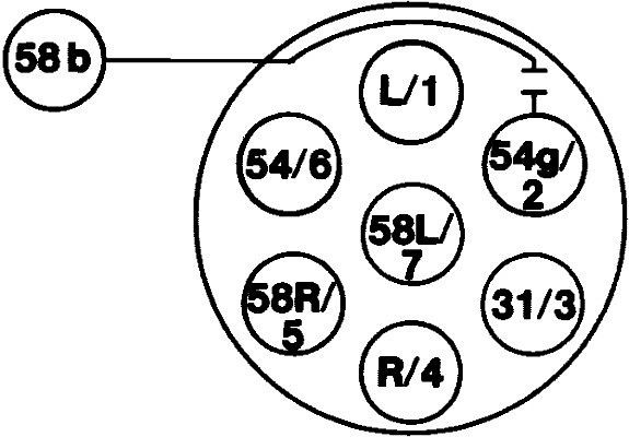 HELLA Steckdose, 7-polig, Schraubanschluss, Stecker: Steckverteiler, Aluminium, Metallgehäuse, silber, DIN/ISO: 1724 N-Typ, 8JB 001 941-062