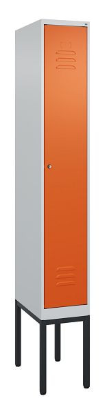 C+P Umkleidespind Classic PLUS, Gestell, 2120x300x500mm, 7035/2004, Zylinderschloss, 0800307-10 S10031