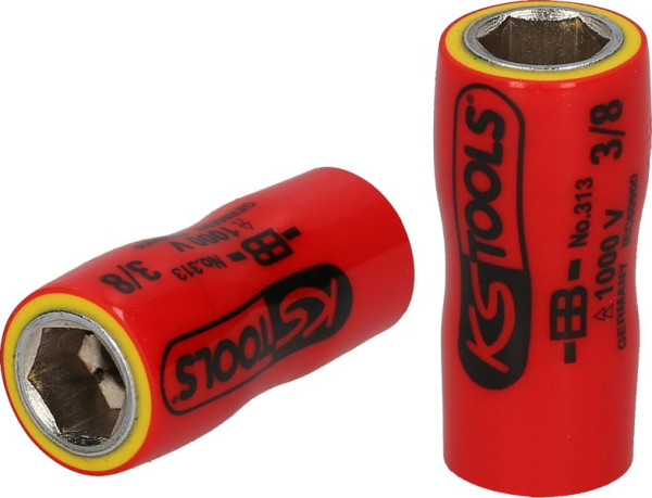 KS Tools 1/4" Stecknuss mit Schutzisolierung, 1/4", 117.2402