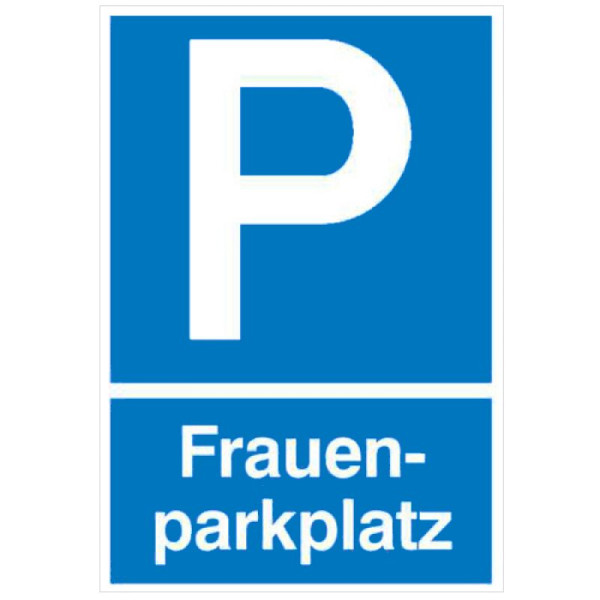 Stein HGS Parkplatzschild, Frauenparkplatz, 250 x 400 mm / Kunststoff (Polystrol), 41.5135