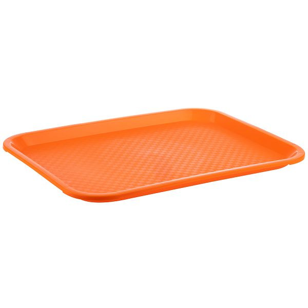 APS Fast Food-Tablett, 35 x 27 x 2 cm, Polypropylen, orange, 00534