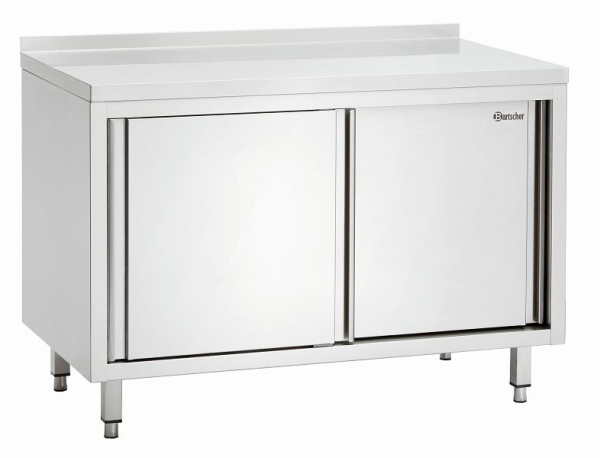 Bartscher Arbeitsschrank, B1200, Aufkantung, Schiebetüren, Zwischenboden, 338127