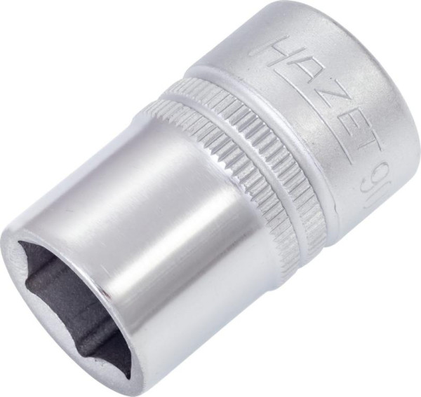 Hazet Steckschlüsseleinsatz, Sechskant, Vierkant hohl 12,5 mm (1/2 Zoll), 15 mm, Mit Rändelung, 900-15