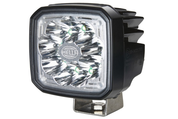 HELLA LED-Arbeitsscheinwerfer - Ultra Beam - 12/24V - 2200lm - Anbau/geschraubt - stehend/schwenkbarer Montagebügel - Spotausleuchtung, 1GA 995 506-101