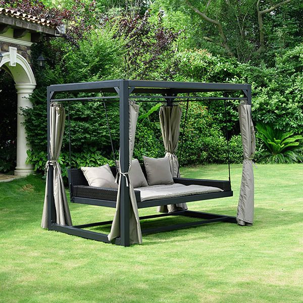 HOME DELUXE Pavillon Gartenliege PROVENCE - mit Abdeckung, 49146
