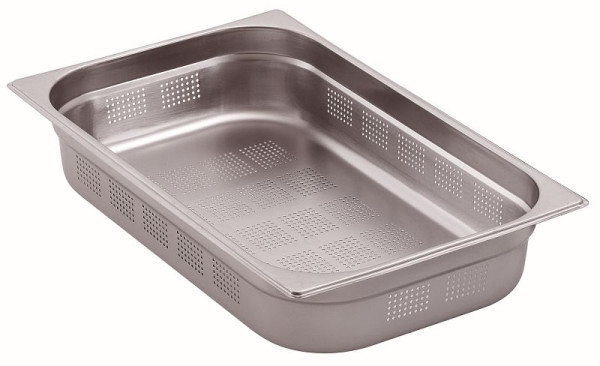 Bartscher GN Behälter, 1/1, Tiefe 100 mm, gelocht, A101100