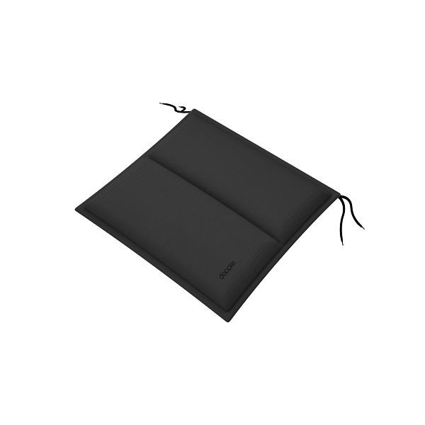 doppler Sitzkissen CITY 48x48x6 cm mit Längssteppung, anthrazit, uni, 5312184412
